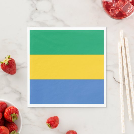 Gabon Flag Serviette (Beispiel)