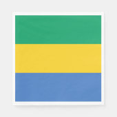 Gabon Flag Serviette (Vorderseite)