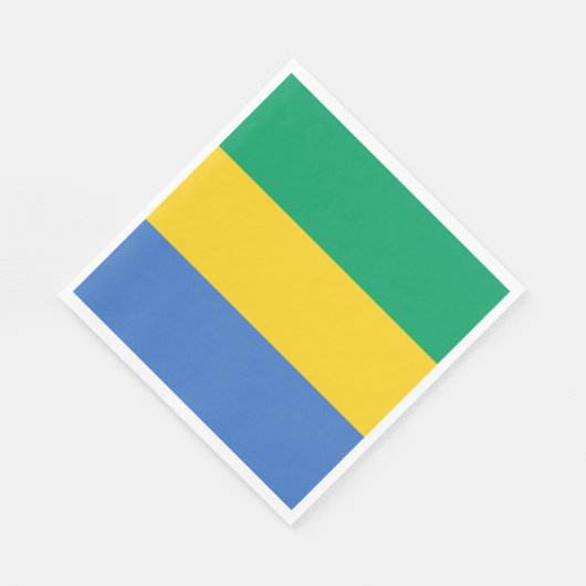 Gabon Flag Serviette (Ecke)