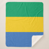 Gabon Flag Sherpadecke (Vorderseite)