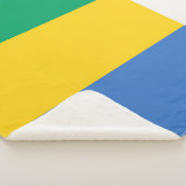 Gabon Flag Sherpadecke (3/4)