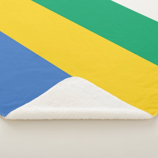 Gabon Flag Sherpadecke (3/4)
