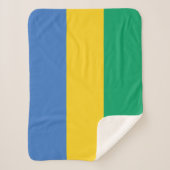 Gabon Flag Sherpadecke (Vorderseite)