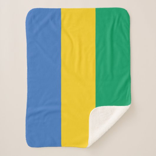 Gabon Flag Sherpadecke (Vorderseite)