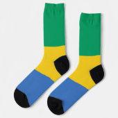 Gabon Flag Socken (Linkes Detail)