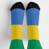 Gabon Flag Socken (Oben)