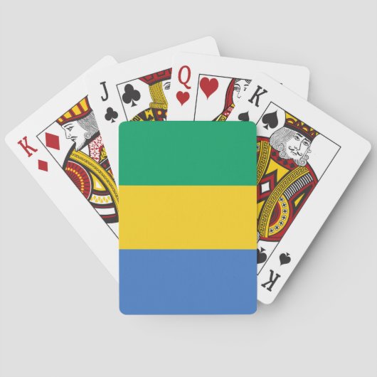 Gabon Flag Spielkarten (Rückseite)