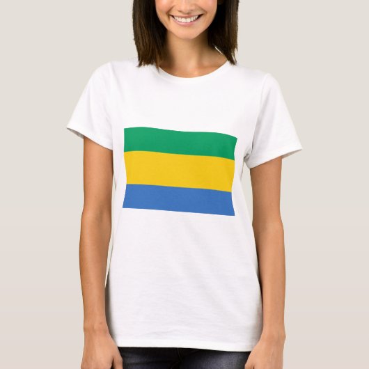 Gabon Flag T-Shirt (Vorderseite)