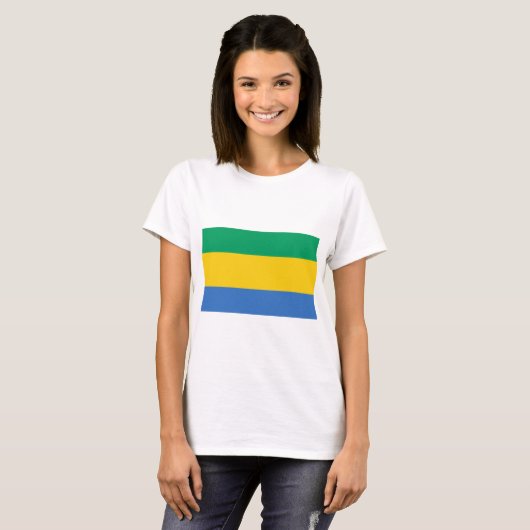 Gabon Flag T-Shirt (Vorne ganz)