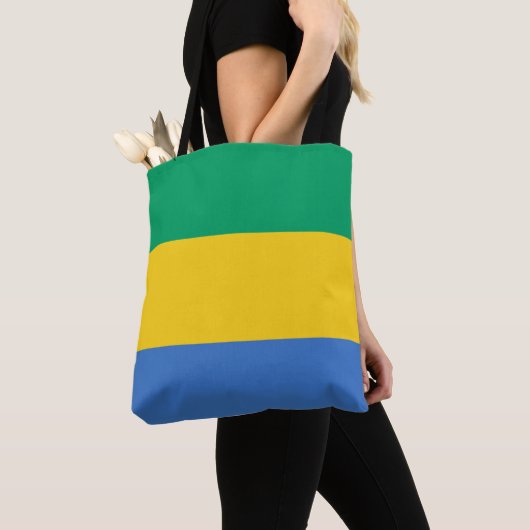 Gabon Flag Tasche (Von Nahem)