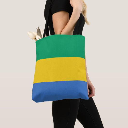 Gabon Flag Tasche (Von Nahem)