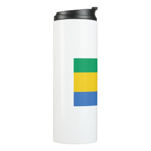 Gabon Flag Thermosbecher (Nach links gedreht)