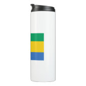 Gabon Flag Thermosbecher (Nach rechts gedreht)