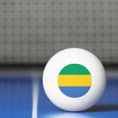 Gabon Flag Tischtennisball (Netto)