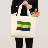 Gabon Flag Tote Bag Jumbo Stoffbeutel (Vorderseite (Produkt))