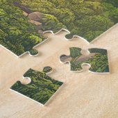 Gabon Illustration Travel Art Vintag Puzzle (Seite)