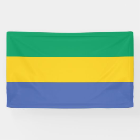 Gabon National Flag Rectangular Event Banner (Horizontal)