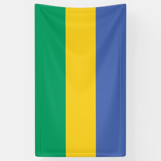 Gabon National Flag Rectangular Event Banner (Vertikal)