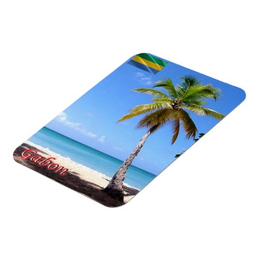 Gabon - Palmier - Magnet (Linke Seite)