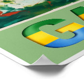 Gabon Poster (Ecke)