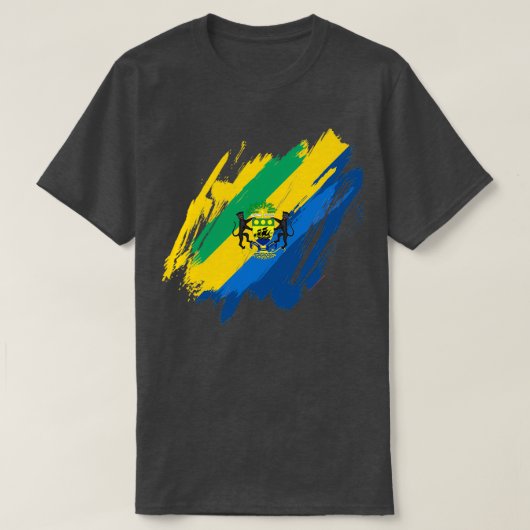 Gabon Rpublique Gabonaise T-Shirt (Design vorne)