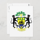 Gabonemblem Postkarte (Vorne/Hinten)