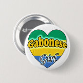 Gabonese Girl Button (Vorne & Hinten)