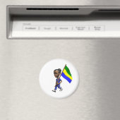 Gabonese Girl Magnet (In Situ (Geschirrspüler))