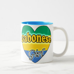 Gabonese Girl Zweifarbige Tasse