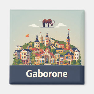 🧲 Gaborone-Reiseandenken für Ihre Sammlung ✈️ Magnet