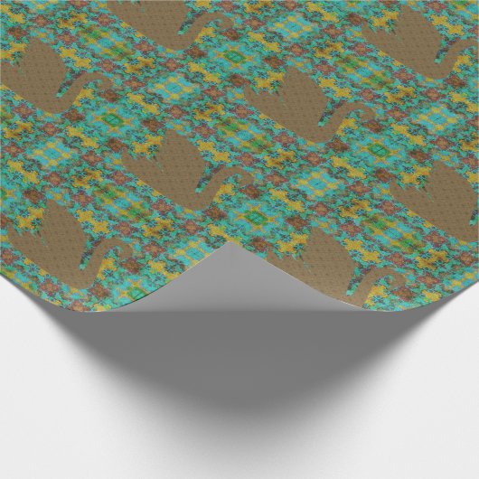 Gabriel am Tor und der Goldene Schwan Geschenkpapier (Ecke)