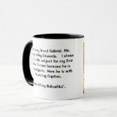 GABRIEL "Auftrag im Gericht" JETZT! Tasse (Vorderseite Links)
