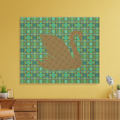 Gabriel bei den Toren und dem Goldenen Schwan Leinwanddruck (Insitu (Wohnzimmer))