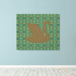 Gabriel bei den Toren und dem Goldenen Schwan Leinwanddruck