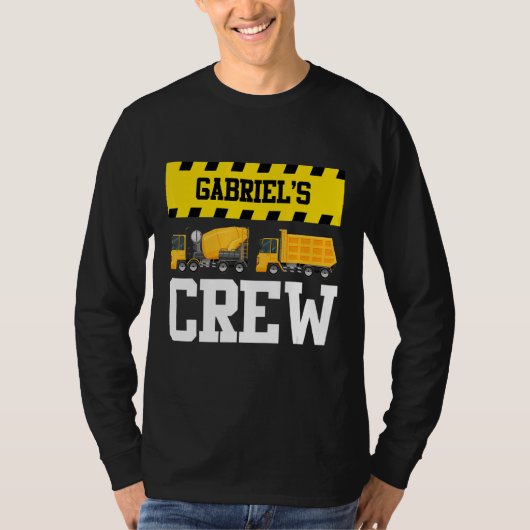 Gabriel Construction Crew Custom Dumptruck Dump Tr T-Shirt (Vorderseite)