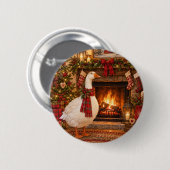Gabriel die Weihnachtsgans Button (Vorne & Hinten)