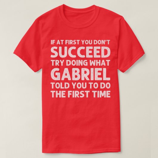 GABRIEL Gift Name Personalized Birthday Funny Chri T-Shirt (Design vorne)