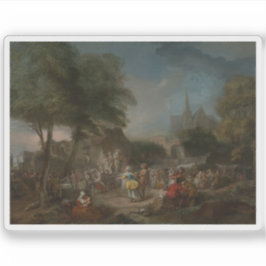 Gabriel Jacques de Saint-Aubin - Der Country-Tanz Aufkleber