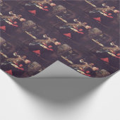 Gabriel Metsu-Porträt des Künstlers mit seiner Geschenkpapier (Ecke)