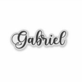 Gabriel Name - Handgeschriebene Kalligrafie Aufkleber (Vorderseite)