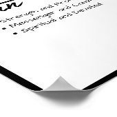 Gabriel, Personalisierter Name für Junge Poster (Ecke)