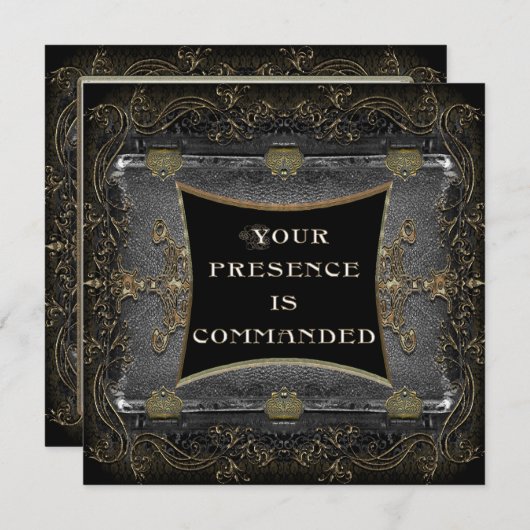 Gabriel Royal Viktorianisch Party Invite Einladung (Vorne/Hinten)