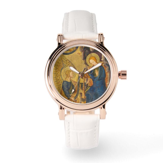 Gabriel und Maria Malerei Armbanduhr (Vorderseite)