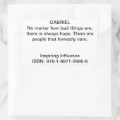 Gabriel Zitat in "Inspirierend Einfluss" Rechteckiger Aufkleber (Tasche)