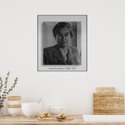 Gabriela Mistral Poster (Küche)