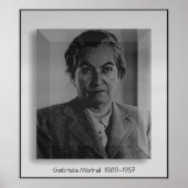 Gabriela Mistral Poster (Vorne)