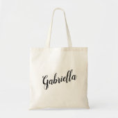 Gabriella Customizable Script Design Tote Bag Tragetasche (Vorne)