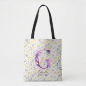 Gabriella Floral Monogram Spring Blossom Back - G Tasche (Vorderseite)