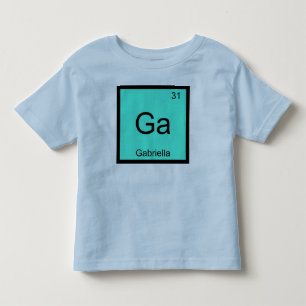 Gabriella Name Chemie Element Periodensystem Kleinkind T-shirt