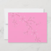 Gabriella Pink Blossoms Bat Mitzvah UAWG RSVP Karte (Rückseite)